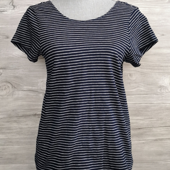 SMALL BB Dakota Kaiya Open Back Navy Tee NWT - Picture 4 of 6